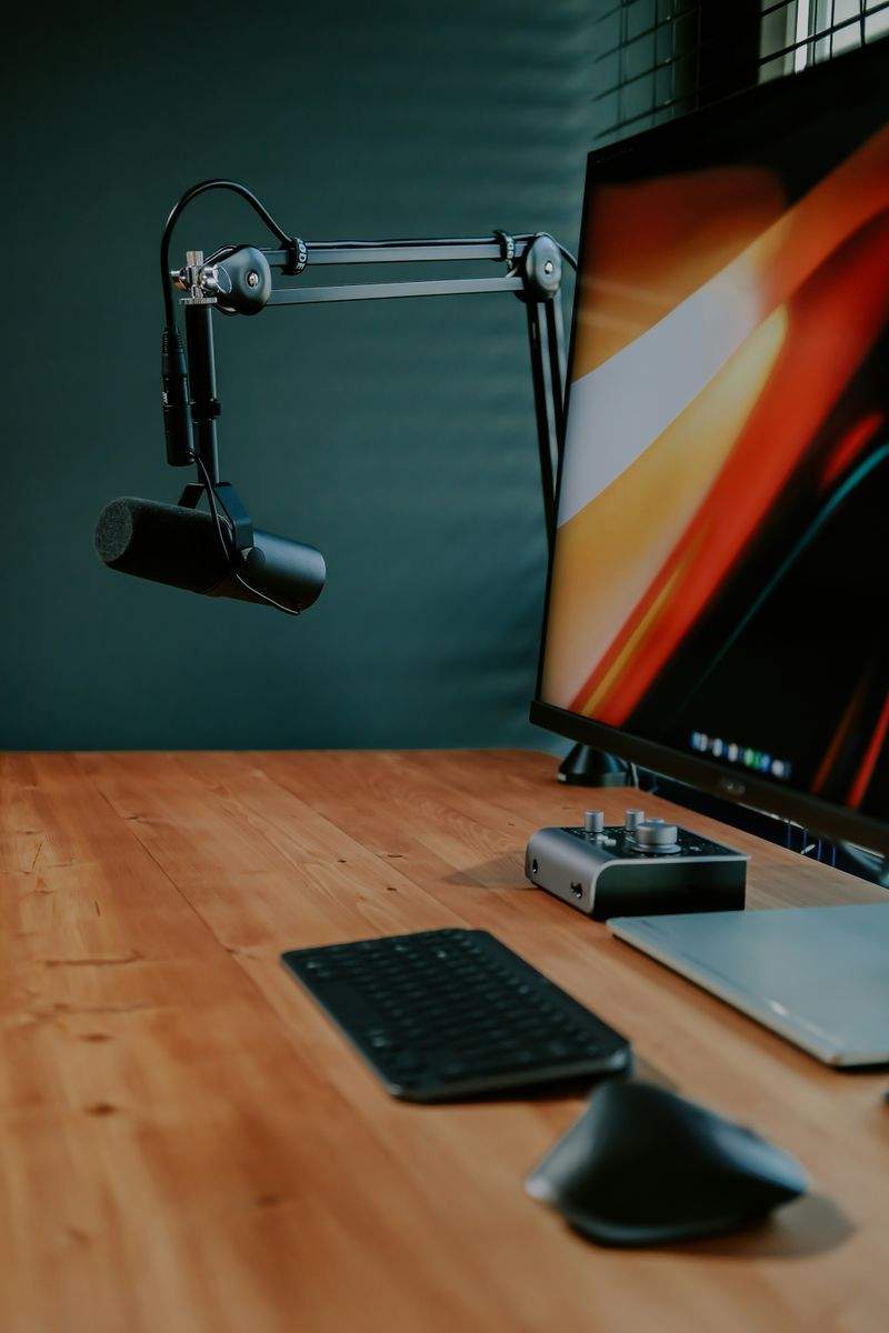 Innspilling av podkast i profesjonelt studio